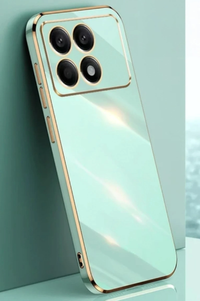 Newface Xiaomi Poco X6 Pro Kılıf Volet Silikon - Açık Yeşil resmi