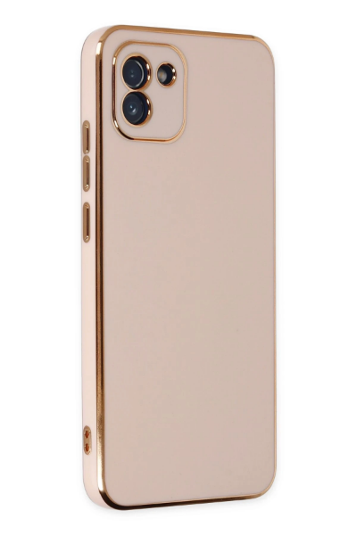 Newface Samsung Galaxy A03 Kılıf Volet Silikon - Pembe resmi