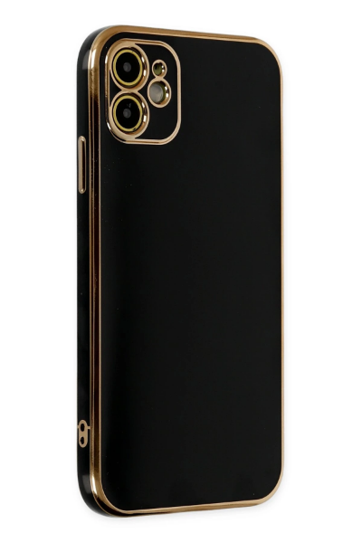 Newface iPhone 12 Kılıf Volet Silikon - Siyah resmi