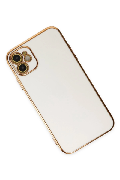 Newface iPhone 12 Kılıf Volet Silikon - Beyaz resmi