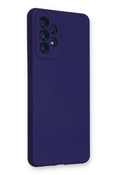 Newface Samsung Galaxy A53 5G Kılıf Nano içi Kadife Silikon - Mor resmi