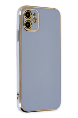 Newface iPhone 12 Kılıf Volet Silikon - Mavi resmi