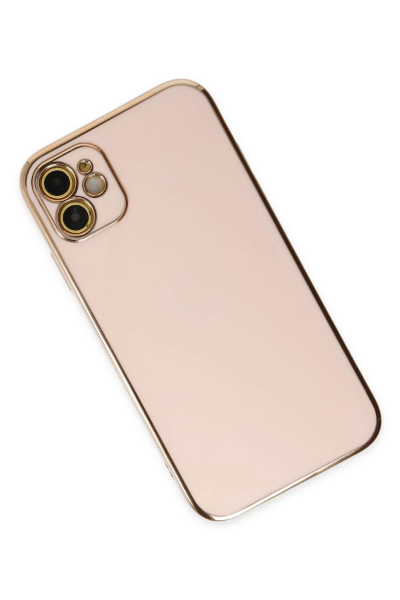 Newface iPhone 12 Kılıf Volet Silikon - Pembe resmi