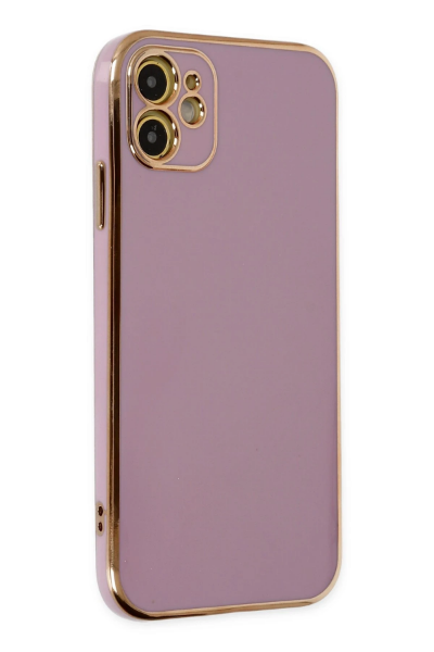 Newface iPhone 12 Kılıf Volet Silikon - Mor resmi