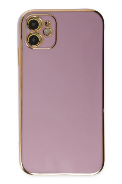 Newface iPhone 12 Kılıf Volet Silikon - Mor resmi