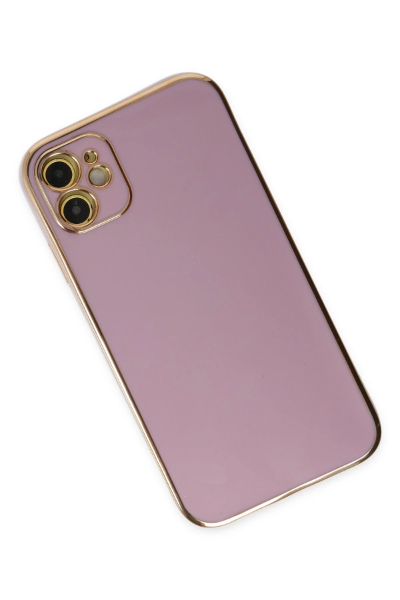 Newface iPhone 12 Kılıf Volet Silikon - Mor resmi