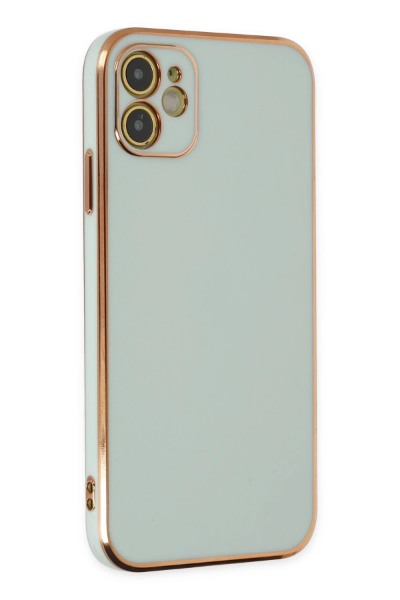 Newface iPhone 12 Kılıf Volet Silikon - Açık Yeşil resmi