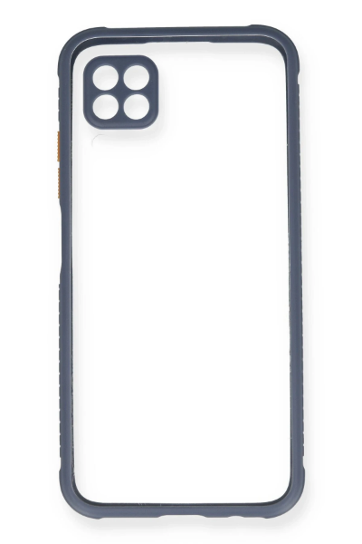 Newface Huawei P40 Lite Kılıf Miami Şeffaf Silikon - Gri resmi