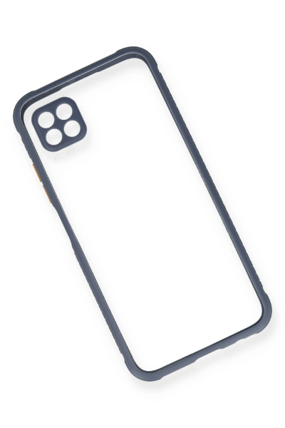 Newface Huawei P40 Lite Kılıf Miami Şeffaf Silikon - Gri resmi