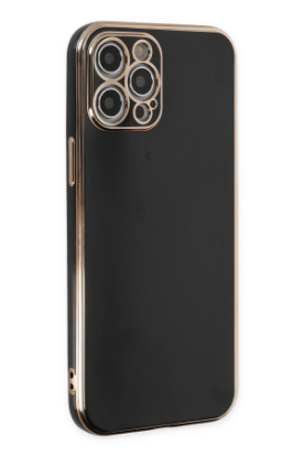 Newface iPhone 12 Pro Kılıf Volet Silikon - Siyah resmi