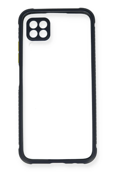 Newface Huawei P40 Lite Kılıf Miami Şeffaf Silikon - Lacivert resmi