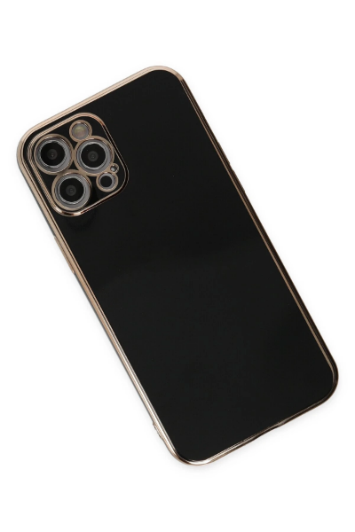 Newface iPhone 12 Pro Kılıf Volet Silikon - Siyah resmi