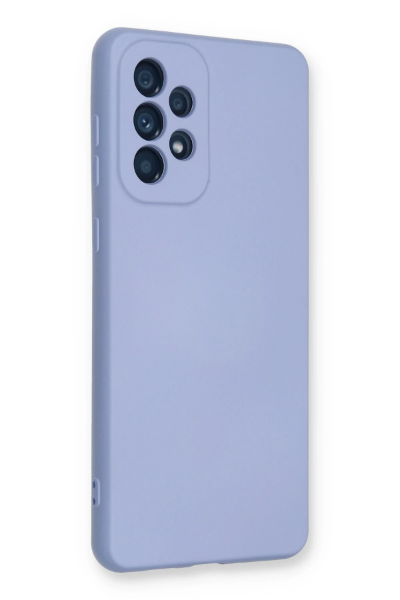 Newface Samsung Galaxy A73 5G Kılıf Nano içi Kadife Silikon - Lila resmi