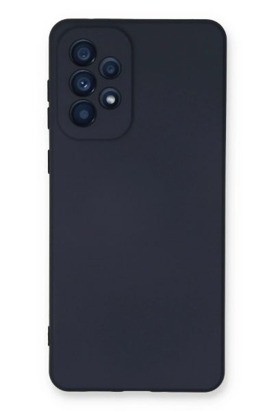 Newface Samsung Galaxy A73 5G Kılıf Nano içi Kadife Silikon - Lacivert resmi