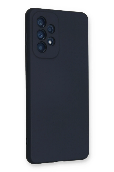 Newface Samsung Galaxy A73 5G Kılıf Nano içi Kadife Silikon - Lacivert resmi