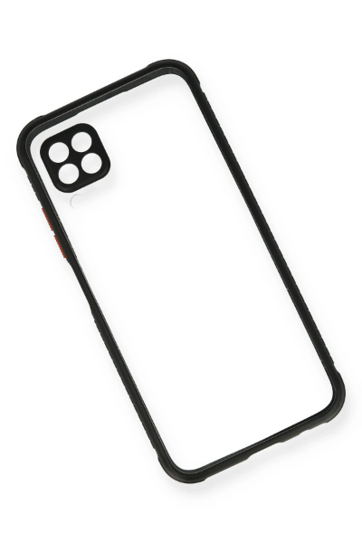 Newface Huawei P40 Lite Kılıf Miami Şeffaf Silikon - Siyah resmi