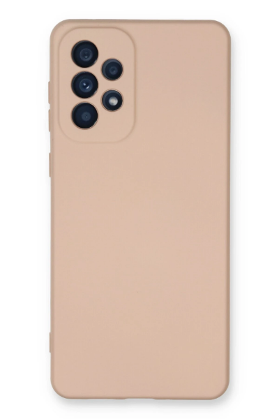 Newface Samsung Galaxy A73 5G Kılıf Nano içi Kadife Silikon - Pudra resmi