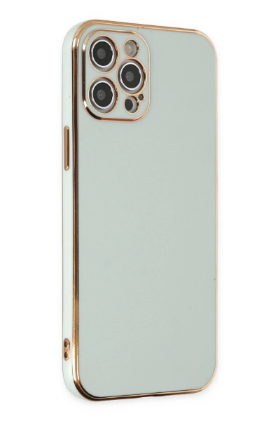 Newface iPhone 12 Pro Kılıf Volet Silikon - Açık Yeşil resmi