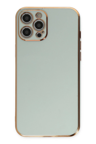 Newface iPhone 12 Pro Kılıf Volet Silikon - Açık Yeşil resmi