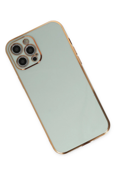 Newface iPhone 12 Pro Kılıf Volet Silikon - Açık Yeşil resmi