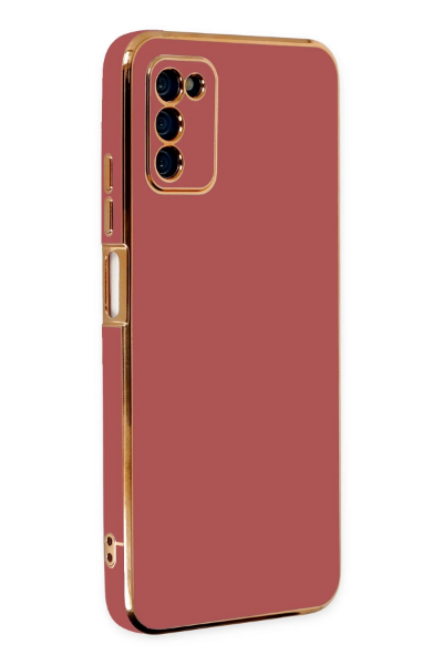 Newface Samsung Galaxy A03S Kılıf Volet Silikon - Kırmızı resmi