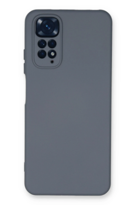 Newface Xiaomi Redmi Note 11 Kılıf Nano içi Kadife Silikon - Gri resmi