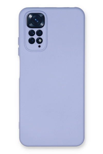 Newface Xiaomi Redmi Note 11 Kılıf Nano içi Kadife Silikon - Lila resmi