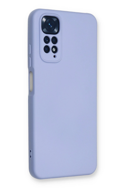Newface Xiaomi Redmi Note 11 Kılıf Nano içi Kadife Silikon - Lila resmi