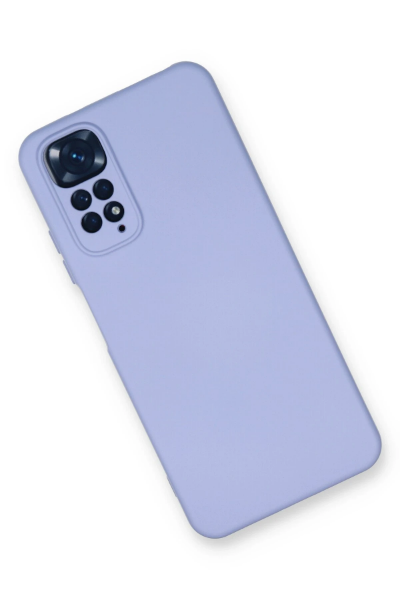 Newface Xiaomi Redmi Note 11 Kılıf Nano içi Kadife Silikon - Lila resmi