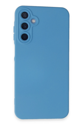 Newface Samsung Galaxy A15 4G Kılıf Nano içi Kadife Silikon - Mavi resmi