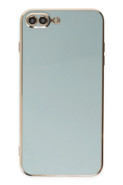 Newface iPhone 7 Plus Kılıf Volet Silikon - Açık Yeşil resmi