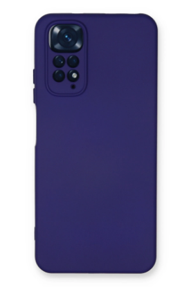 Newface Xiaomi Redmi Note 11 Kılıf Nano içi Kadife Silikon - Mor resmi