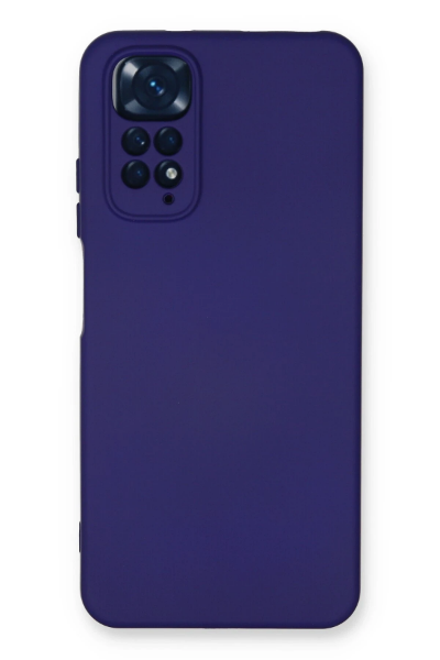 Newface Xiaomi Redmi Note 11 Kılıf Nano içi Kadife Silikon - Mor resmi