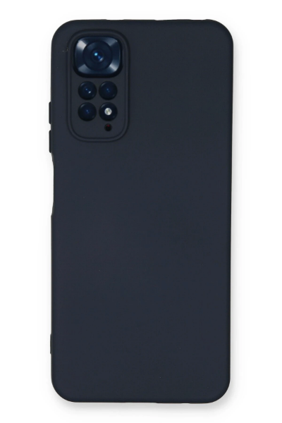 Newface Xiaomi Redmi Note 11 Kılıf Nano içi Kadife Silikon - Lacivert resmi