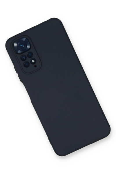Newface Xiaomi Redmi Note 11 Kılıf Nano içi Kadife Silikon - Lacivert resmi