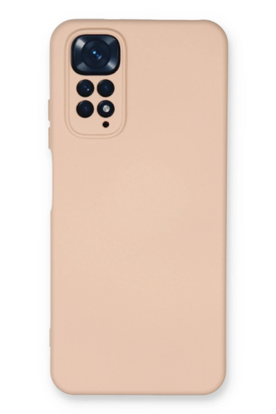 Newface Xiaomi Redmi Note 11 Kılıf Nano içi Kadife Silikon - Pudra resmi