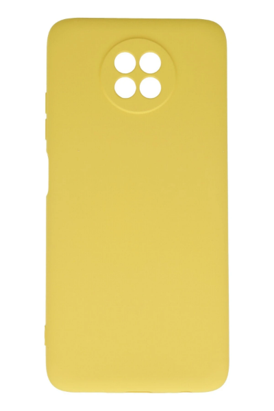 Newface Xiaomi Redmi Note 9 5G Kılıf Nano içi Kadife Silikon - Sarı resmi