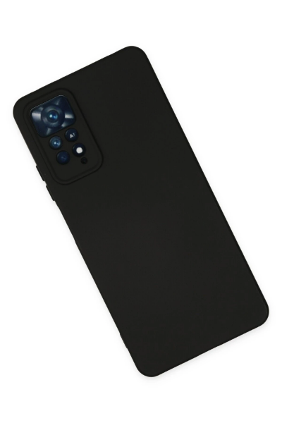 Newface Xiaomi Redmi Note 11 Pro Kılıf Nano içi Kadife Silikon - Siyah resmi