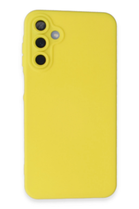 Newface Samsung Galaxy A25 5G Kılıf Nano içi Kadife Silikon - Sarı resmi