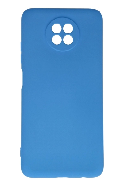 Newface Xiaomi Redmi Note 9 5G Kılıf Nano içi Kadife Silikon - Mavi resmi