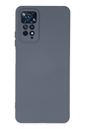 Newface Xiaomi Redmi Note 11 Pro Kılıf Nano içi Kadife Silikon - Gri resmi