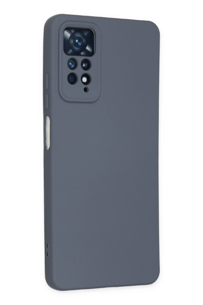 Newface Xiaomi Redmi Note 11 Pro Kılıf Nano içi Kadife Silikon - Gri resmi
