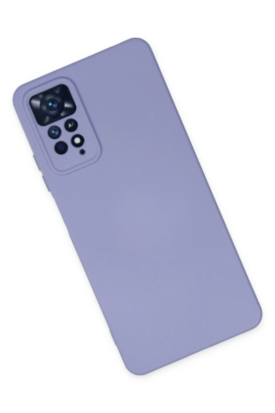 Newface Xiaomi Redmi Note 11 Pro Kılıf Nano içi Kadife Silikon - Lila resmi