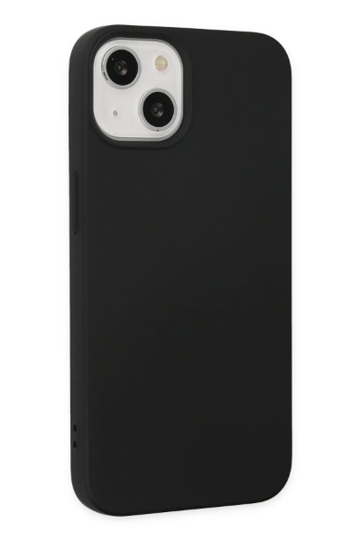Newface iPhone 14 Plus Kılıf Nano içi Kadife Silikon - Siyah resmi