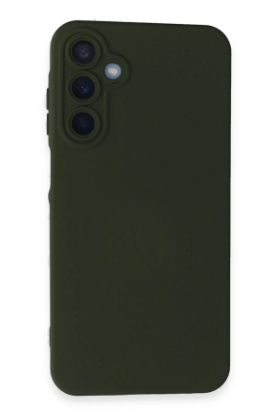 Newface Samsung Galaxy A25 5G Kılıf Nano içi Kadife Silikon - Koyu Yeşil resmi