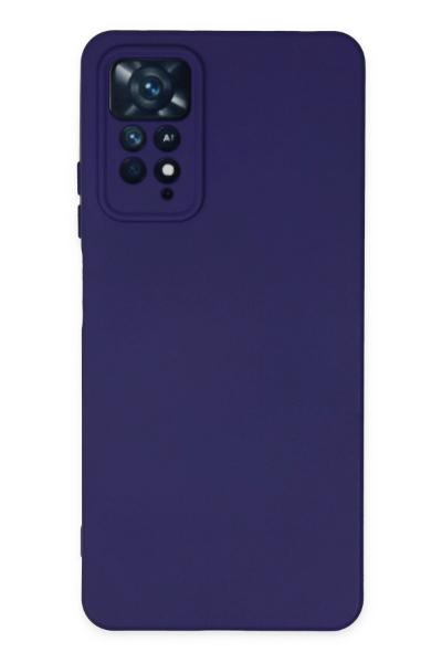 Newface Xiaomi Redmi Note 11 Pro Kılıf Nano içi Kadife Silikon - Mor resmi