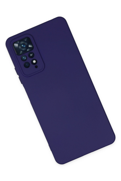 Newface Xiaomi Redmi Note 11 Pro Kılıf Nano içi Kadife Silikon - Mor resmi