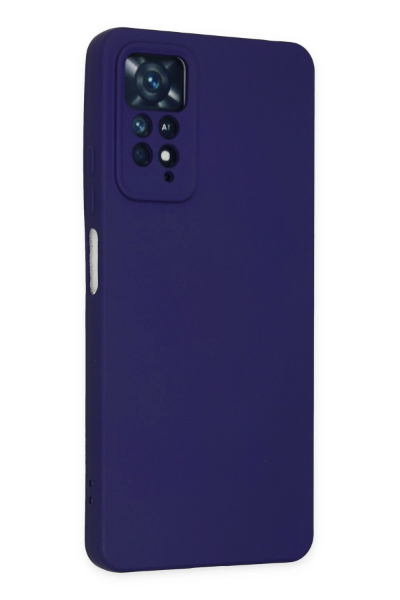 Newface Xiaomi Redmi Note 11 Pro Kılıf Nano içi Kadife Silikon - Mor resmi
