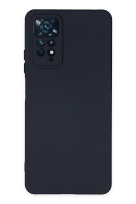 Newface Xiaomi Redmi Note 11 Pro Kılıf Nano içi Kadife Silikon - Lacivert resmi