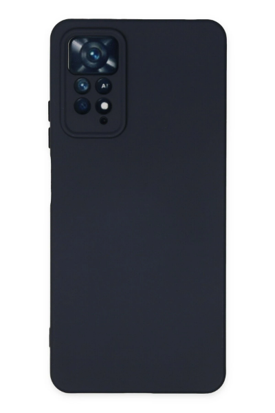 Newface Xiaomi Redmi Note 11 Pro Kılıf Nano içi Kadife Silikon - Lacivert resmi